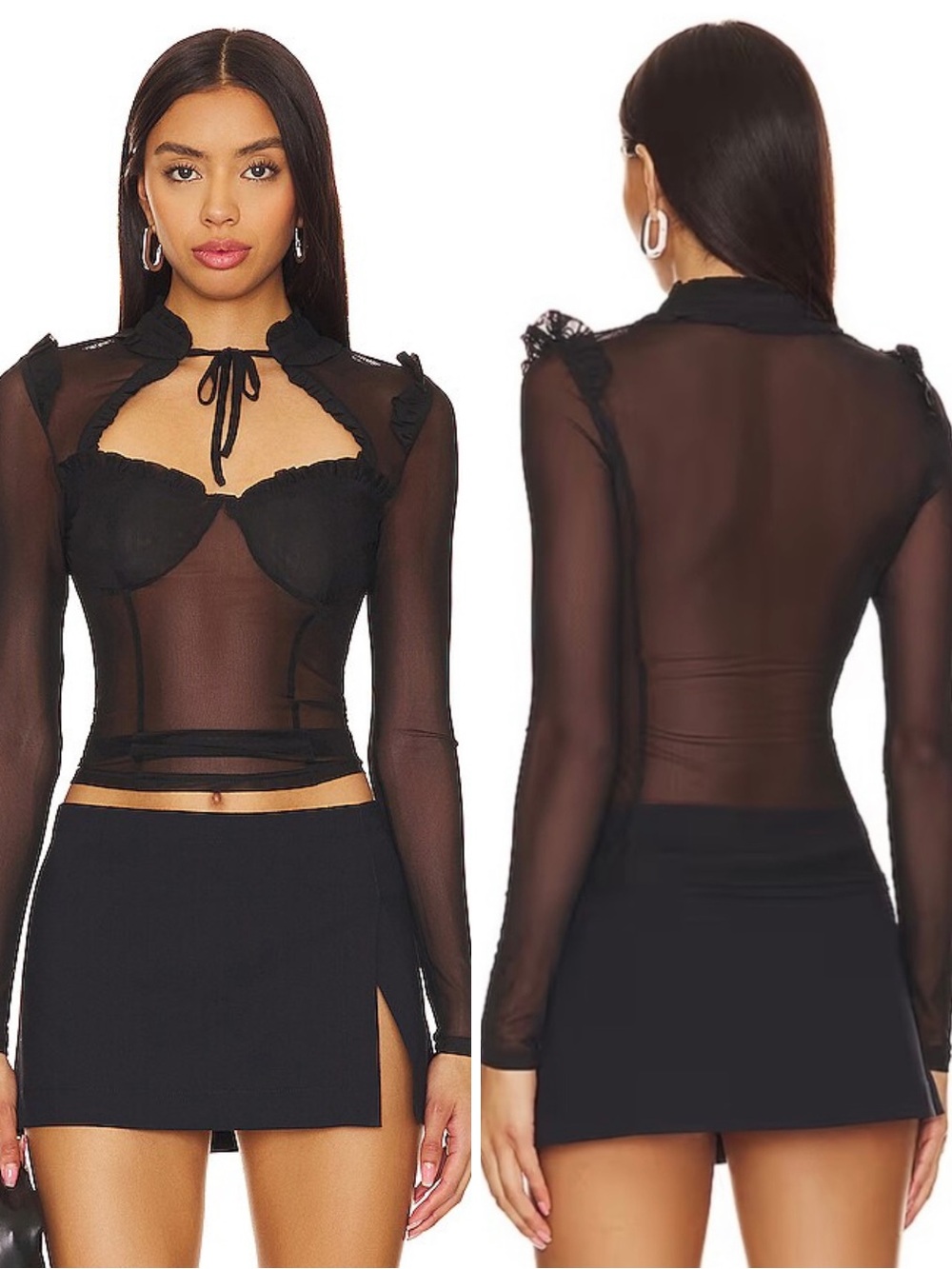 More To Come x Revolve Xoey Long Sleeve Top in Black